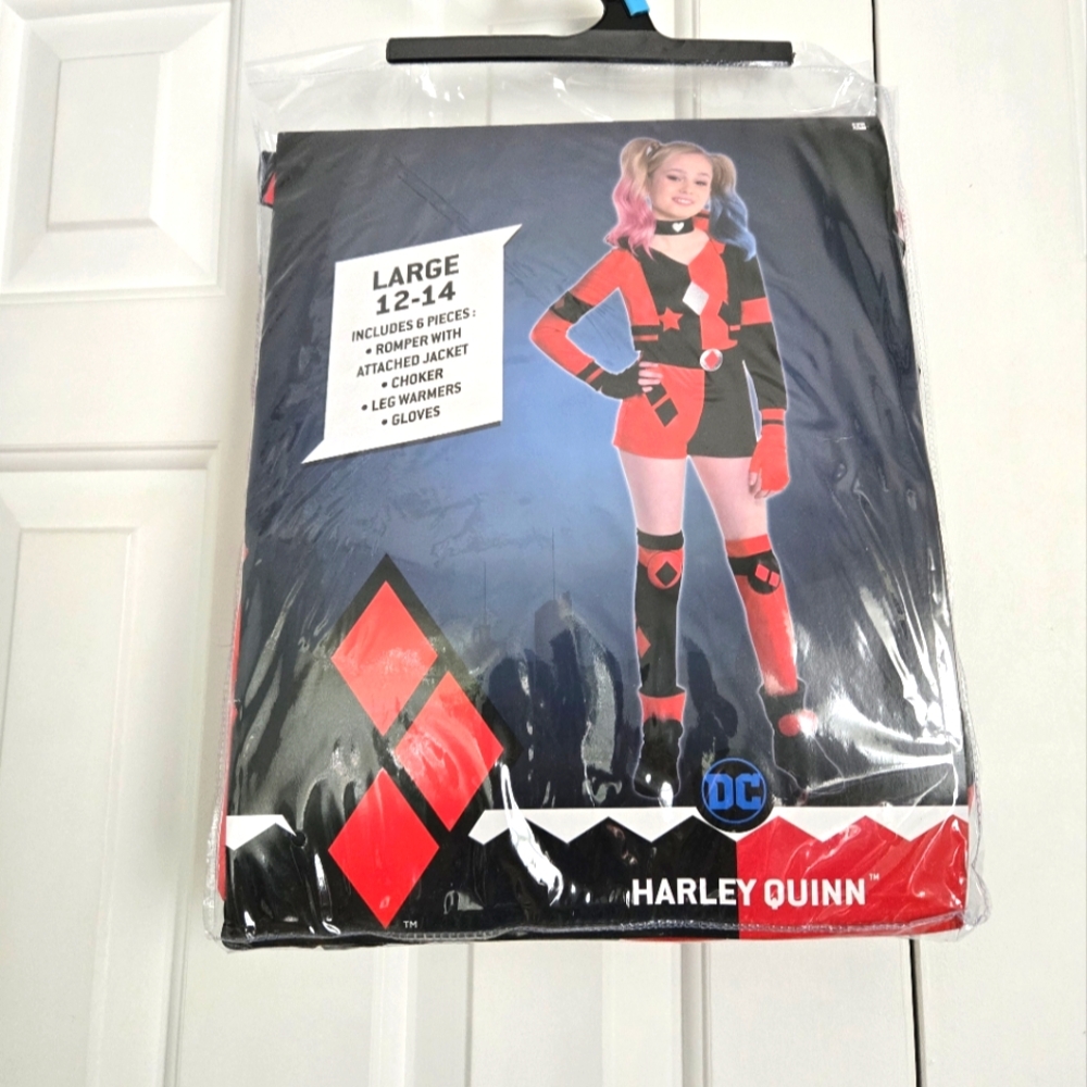 Harley Quinn Halloween Costume - Kids Large 12-14